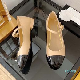 Luxury Shoes Ladies Casual Shoes Calfskin Catwalk Pumps Flat Heels Genuine Leather Dress Shoe