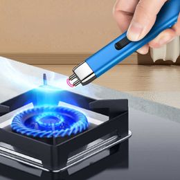 New Mini Windproof Arc Charging Burning Torch Outdoor Barbecue Camping Kitchen Stove Igniter U20M