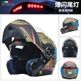 Motorcycle Helmets AD Helmet Electric Vehicle Men And Women Riding Full Four Seasons Universal Non-motor With Tail Light