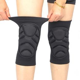 Elbow Knee Pads 1 Pair Protective Knee Pads Thick Sponge Football Volleyball Extreme Sports Anti-Slip Collision Avoidance kneepad Brace 230905