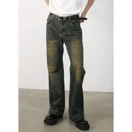 Men's Jeans Men Vintage Casual Washed Denim Pants Male Loose Fit Flared High Street Hip Hop Trousers Unisex Wide Leg