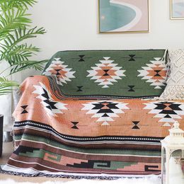 Blanket Bohemian Plaid cotton Blanket for Sofa bed Decoration Camping Picnic cover throw bedspread Decor 230906