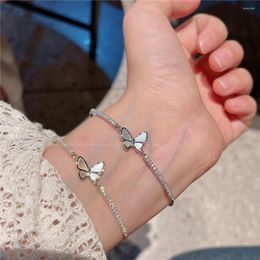 Jewellery Pouches Synthetic Moissanite Diamond Butterfly Bracelet Gold And Silver Natural Fritillaria Elegant Hand Rope