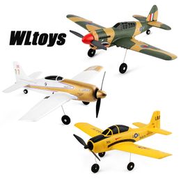 ElectricRC Aircraft WLtoys A220 A210 A260 2.4G 4Ch 6G3D Stunt Plane Six Axis RC Fighter RC Aeroplane Electric Glider Unmanned Aircraft Outdoor Toy 230906