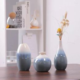 Vases Modern Simple Ceramic Vase Desktop Porch Wine Cabinet TV Decoration