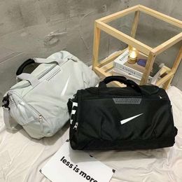 2024 Men's and women's cross body travel luggage fashion travel Bag independent shoe position large capacity basketball training Bags sports yoga fitness bag