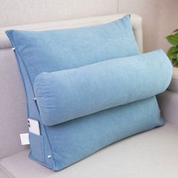 Cushion/Decorative Pillow Bed Rest Soft Decorative Viscoelastic Pillow Wedge Body Pillow High Quality Backrest Cushion For Reading 230905