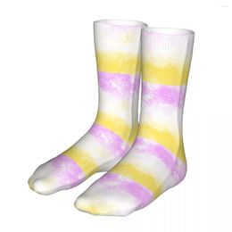 Men's Socks Rainbow Women's Fashion Tie Dye Art High Quality Spring Summer Autumn Winter Gifts