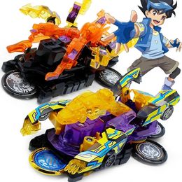 Figuras de brinquedo de ação Explosão Wild Speed Fly Deformation Car 4 Screechers Beast Attack figure aksi Capture flip transformasi hadiah kejutan mainan 230905