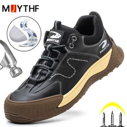 Boots Male 6KV Insulated Shoes Antismash Antipuncture Safety Men Composite Toe Work Sneakers Indestructible 230905