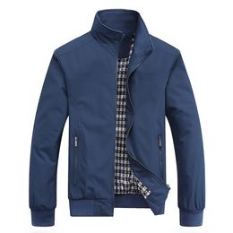 Mens Jackets Fashion Autumn Men Casual Solid Color Bomber Jacket in Outwears Baseball Overcoat Clothing 6XL 230905