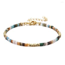Strand Enosola Boho Fashion Jewelry Kolye Women 18K Gold Plated Tiger's Eye Semi-precious Natural Stone Bracelet 5 Designs Bohemian