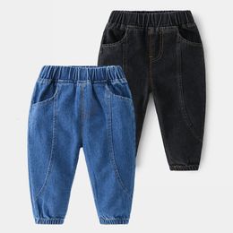 Jeans Boys Blue Black Spring Autumn Toddler Kids Trousers Clothes For Children's Denim Pants 230905