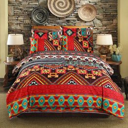 Bedding sets Bright Geometric Patterns Bohemian Ethnography Trendy Fashion Simplicity Four piece Three piece 230906