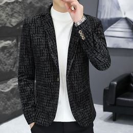 Men's Suits 2023 Autumn High-end Long Sleeve Small Suit Male Korean Version Of Handsome Teenage Fashion Trend Blazer Masculino