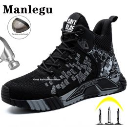 Boots Steel Toe Work Safety Men Indestructible Punctuproof Shoes Sneakers Lightweight Security 230905