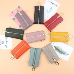 Designers Luxury Mini Coin Purse Keychain Fashion Womens Mens Credit Card Holder Coin Purse Wallet Ring Keychain TOP20