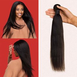 Lace Wigs 4S Light Yaki Lurus Rambut Manusia Bundel UNTUK WANITA HITAM Kinky Ekstensi Brasil Perawan Menenun 2 3 230905