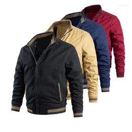 Men's Jackets High Quality Winter Bomber Casual Jacket Men Autumn Outerwear Mandarin Sportswear Mens For Male Coats Spring