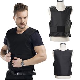 Men's Vests Self Defence Vest Anti cut Stab Resistant Slash proof Waistcost Body Protection Civil Use Knife Safety Waistcoat 7XL 230905