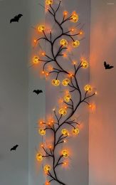 Party Decoration LED Willow Vine Halloween With Timer 8 Modes Waterproof Battery Operated Branches Garland For Bedroom Home Fireplace