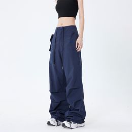 Womens Pants Capris HOUZHOU Parachute Sport Women Baggy American Street Cargo Wide Leg Trousers Female Tracksuit Hip Hop Loose Casual Oversize 230905