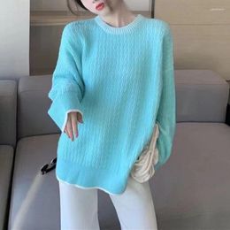 Women's Sweaters Soft And Lazy Style Versatile Sweater Autumn Winter Gentle Knitwear Thick Top Trend