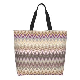 Shopping Bags Funny Modern Geometric Art Tote Recycling Bohemian Groceries Canvas Shopper Shoulder Bag