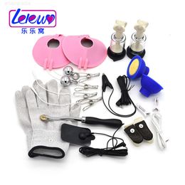 Sex toy massager Collection of breast Yin chest accessoriess Sex electric shock orgasm device male female nipple stimulation