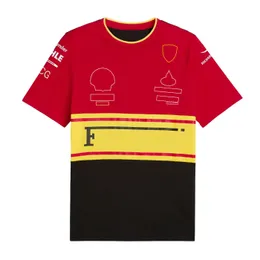Men's T-shirts 2023 New F1 Formula One Racing Team Mens Short-sleeved T-shirt Custom Workwear for Fans Gj2s
