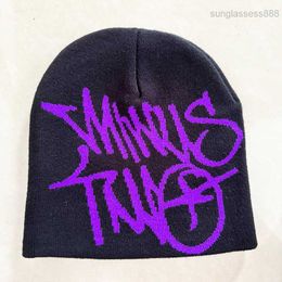 Mt Örme Şapka, Erkek ve Kadınlar Jakard Popüler Hip-Hop Mektubu Modaya Sokak Şapkası ZMPX