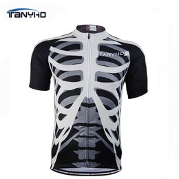 Cycling Shirts Tops Outdoor Sports Short Sleeve Tanhyo Cycling Jersey Bicicleta Jacket Bicycle Bike Skeleton Short Sleeve TANY-110 230906