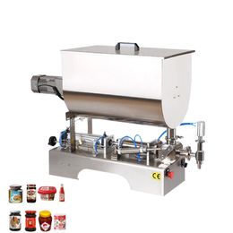 Semi Automatic Paste Filling Machine U-shaped Hopper Paste Glass Can Plastic Bottling Packing Filling Machine for Ketchup Honey