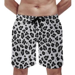 Men's Shorts Mountain Cheetah Gray Board Animal Skin Vintage Short Pants Men Sports Surf Quick Dry Beach Trunks Birthday Gift