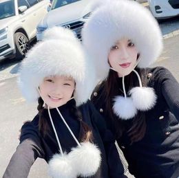 Winter Children New Knitted Hat Boy Girl Kids Ear protection Cap Popular Warm Windproof Stretch High-quality Hats Personality Street Style Headwear A011