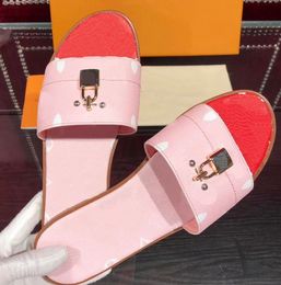 High Quality Autumn Winter Flat Slippers Tassel Metal Lock Decor Mules Flipflops Beach Shoes Women Sandals wergtewg