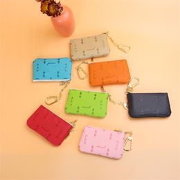 Lyxvarumärkesdesigner Key Wallet Pouch Women Men Mini Coin Purse LZJL