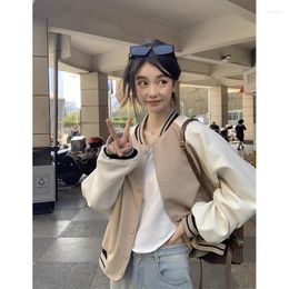 Women's Jackets Girl Japanese Baseball Coat Autumn Casual Versatile Loose And Simple Single Breasted Jacket Fashion Female Clothes