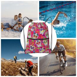 Other Festive Party Supplies Sugar Skl Dstring Backpack String Bag Sackpack For Gym Shop Beach Sport Yoga Drop Delivery Otkd9