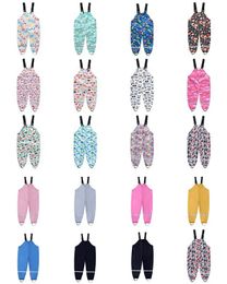 Trousers Children s Cute Printed Straps Adjustable Suspenders Boys Girls Rain Pants 230906