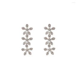 Dangle Earrings LANFLORA Fashion Zircon Copper Alloy Women Long For Valentines-day Birthday Party Gift Wholesale Price