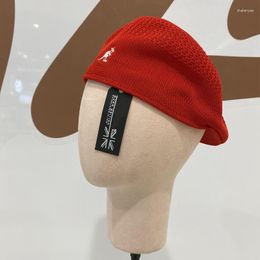 Berets Brand Tropic Ventair Beret Cap Men Women Red Hat Fashion Ladies Solid Colour Casual Hats Autumn And 54-56 56-58