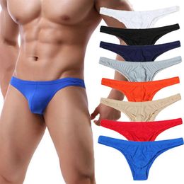 4PCS Lots Sexy Mens Underwear Jockstrap Ultra Thin Ice Silk Mini Briefs Calcon Homme Gay Panties Calzoncillo Hombre Slip Thongs X03005