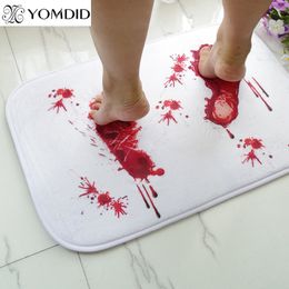 Carpet Blood Footprint Doormat Bath Mat Rug Water Nonslip Absorption Carpet and high quality Bathroom Bath Kitchen Rugs 230906
