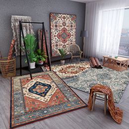 Carpets Ethnic Retro Living Room Carpet High Quality Bedroom Decor Rugs Lounge Rug Home Decoration Floor Mat el Large Area Carpets 230906