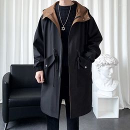 Men's Trench Coats 2023 Autumn Mens Casual Jacket Coat High Quality Fashion Long England Style Size M-3XL
