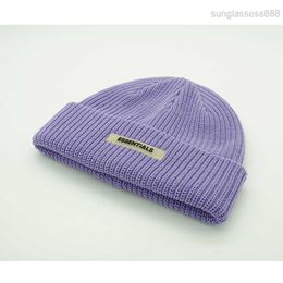 Essentials Çift Konu Yeni Örme Şapka Wang Jiaer Aynı INS Erkek ve Kadınlar Kore Edition Sıcak Soğuk S123