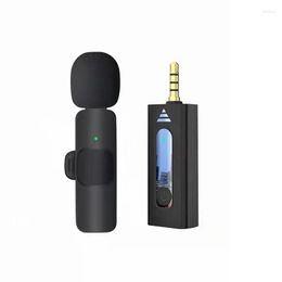 Microphones Lavalier Wireless Microphone 3.5MM Mobile Phone Recording Mic High Quality Sound Monitor Reverberation Collar