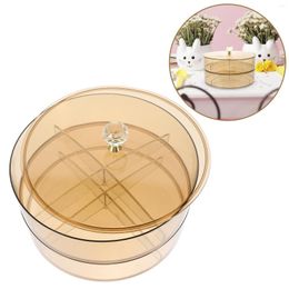 Dinnerware Sets Nut Snack Box Compartment Container Holder Dried Table Top Decor Nuts Sweet Case Storage Candy Serving Creative Plate