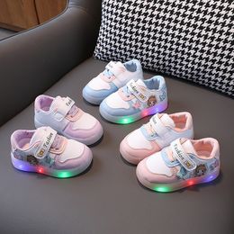 Sneakers Children Led Shoes Boys Girls Lighted Glowing for Kid Baby with Luminous Sole 230906